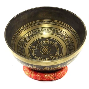 10 Zoll Durchmesser Tibetische Singschale-Yoga-Schale-Chakra-Heilschale-Nepal - Bild 1 von 4