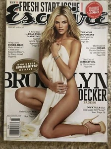 ESQUIRE Magazine February 2011 Brooklyn Decker Roger Ailes Michael Bloomberg - Picture 1 of 2