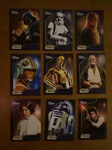 STAR WARS 2014 Disney Store Card series 1, SET OF 9 Cards,Mint C-10 Brand New ! - Picture 1 of 8