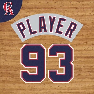 CALIFORNIA ANGELS ROAD JERSEY LETTERING AND NUMBERING KIT (1993-1996) - Picture 1 of 1