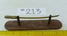 Henry Loos Custom Handmade Miniature Sword & Wood Stand Display MSL#213