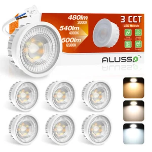 LED Modul Flach Dimmbar CCT 230V Spot Lampe 6W Einbaustrahler GU10 MR16 Ersatz - Bild 1 von 18