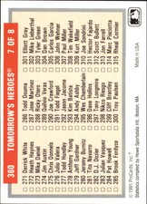 1991-92 ProCards Tomorrow's Heroes #360 Checklist 271-360 