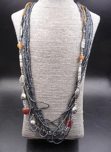 Collier sautoir Justine en perles de rocaille et perles de verre - Imagen 1 de 1