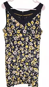 Jones New York Damen Blumendruck Plissee A-Linie Kleid Marineblau Größe 14 - Bild 1 von 9