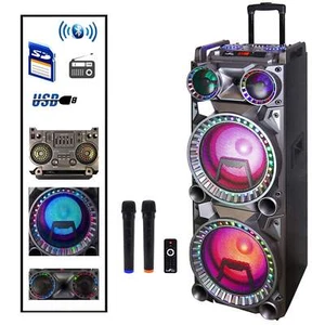 beFree 700W Dual 10" Subwoofer Bluetooth Portable Party Speaker w Sound Reactiv - Picture 1 of 1