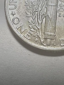 1945 micro s dime Lot #299 - Picture 1 of 4