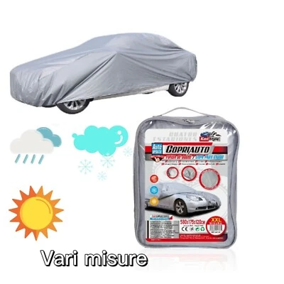 TELO COPRIAUTO IMPERMEABILE ANTIGRAFFIO UNIVERSALE TAGLIA S/M/L/XL/XXL CON BORSA - Immagine 1 di 4