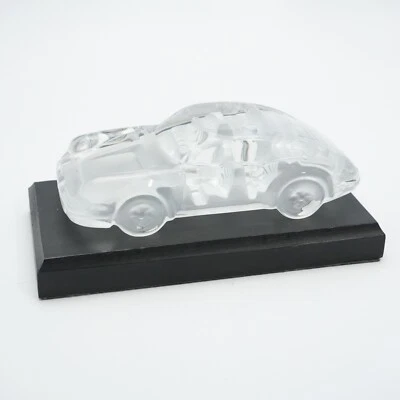 VINTAGE  MAGIC CRISTAL Porsche 911 LEAD CRYSTAL PAPERWEIGHT WEST GERMANY 6.5" - Imagem 1 de 4