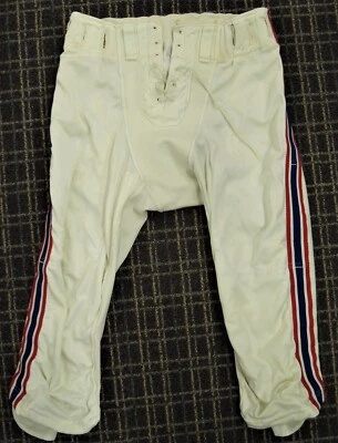 Pantalones de fútbol americano Mike Haynes 1976-78 usados en el juego NFL New England Patriots Foto 1 de 4