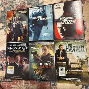 DVD Movie Lot Action Thriller Drama Denzel Washington Matt Damon McConaughey - Picture 1 of 2
