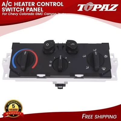 空调加热器控制开关面板适用于雪佛兰 Colorado GMC Canyon 五十铃 2004 - 2012 — 第 1/4 张图片
