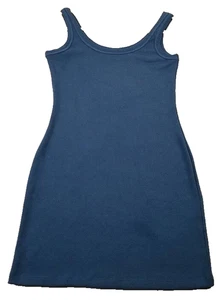 Fashion Nova Tank Kleid Damen mittelblau U-Ausschnitt ärmellos tailliert Stretch - Bild 1 von 10