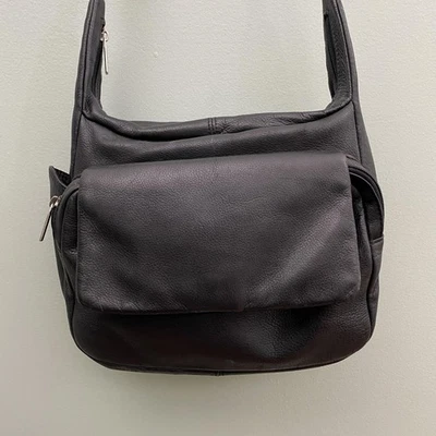 Bolso Bandolera Wilson de Cuero para Mujer Negro Cuero Genuino Cartera de Hombro Eslinga Foto 1 de 4