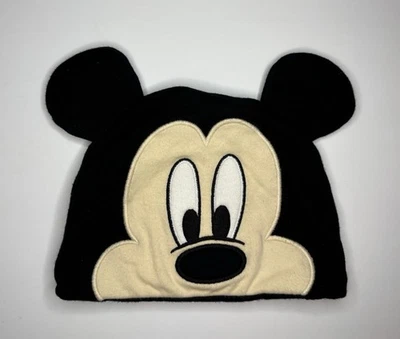 Gorro Disney Baby Mickey Mouse rosto com orelhas algodão elástico macio 9-12 meses - Imagem 1 de 4
