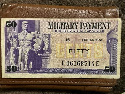 Series 692 50c U.S. Military Payment Certificate - Free Shipping USA - Image 1 of 4