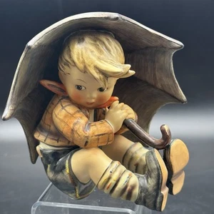 Goebel Hummel “Umbrella Boy” #152/A TMK-6 ~ 5 in Porcelain Figurine W. Germany - Picture 1 of 13
