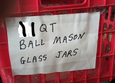 11 Quart Ball Mason Glass Canning Jars  Standard Mouth 32 oz  No Lids or Rings - Image 1 of 4