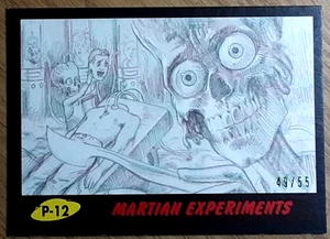 2017 Mars Attack's The Revenge Black Card P12 MARTIAN EXPERIMENTS. - Picture 1 of 3