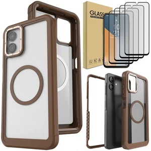 For Samsung Galaxy A06 A16 A26 A36 A56 Magnetic Case Hard Cover Screen Protector - Picture 1 of 32