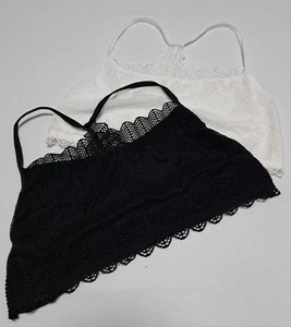 2 Baumwoll-BH-Tops mit Spitze, Größe S - Bild 1 von 5
