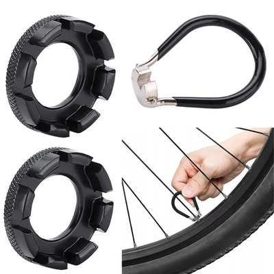 2 Stück Speichenspanner Fahrrad Stahl Speichenschlüssel Zentrier Werkzeug Bike - Bild 1 von 4