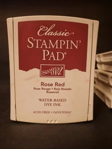 Stampin Up Pad ROSE RED Ink Classic Stamp Pad - Foto 1 di 2