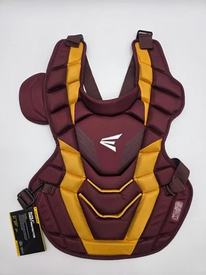 Protector de pecho Easton Elite X receptor de béisbol granate/dorado adulto edad 15 Foto 1 de 4