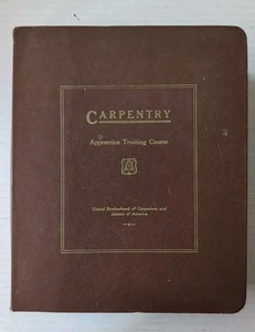 Union Carpentry Apprentice Training Course Binder United Brotherhood 1968  - Bild 1 von 17