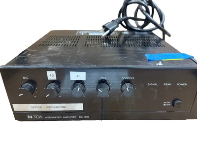 TOA BG-1030 INTEGRATED AMPLIFIER  AUDIO MIXER MULTI CHANNEL - Image 1 of 2