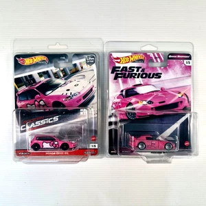 Hot Wheels Honda M/Classics Civic EG Hello Kitty & F & F Honda S2000 *PINK* Lot - Picture 1 of 4