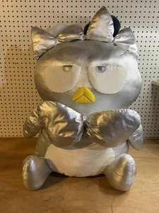 Raro peluche gigante argento Badtz Maru 36" alto Sanrio Y2K vintage Hello Kitty - Foto 1 di 8