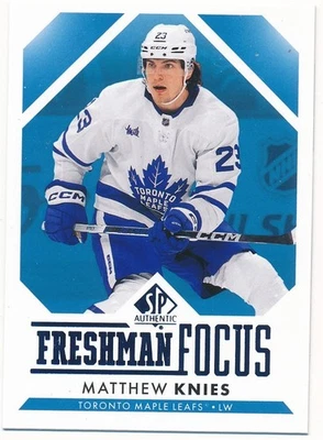 MATTHEW KNIES 2023-24 SP AUTHENTIC FRESHMAN FOCUS BLUE #FF-6 MINT - Image 1 of 2