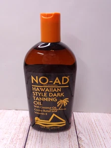RARE NO-AD Dark Tanning Oil Hawaiian Style 16 fl oz Coconut Oil & Cocoa Butter - Picture 1 of 4