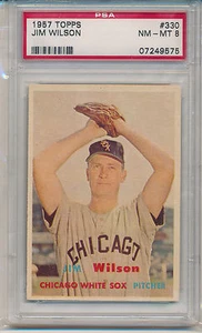 1957 Topps Jim Wilson (3rd Series) (#330) PSA8 PSA - Picture 1 of 2