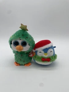 Peluche TY Beanie Boo "Noel" il pinguino delle vacanze Squishmallows - Foto 1 di 2