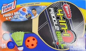 Wham-O Game Time 4-in-1 Paddle Ball Spiele Set Neu - Bild 1 von 7