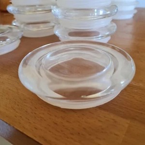10 x Clear Flat Glass Lids for Large Danube or Metro Candle Jar - Picture 1 of 3