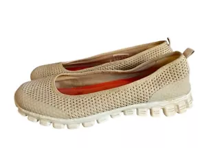 Skechers EZ Flex Slip On Shoes Memory Foam Size 6 Natural Colour Air Cooled - Picture 1 of 11
