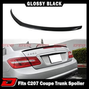 Fits Mercedes BENZ C207 Coupe A Type Rear Boot Trunk Spoiler Glossy Black - Picture 1 of 7