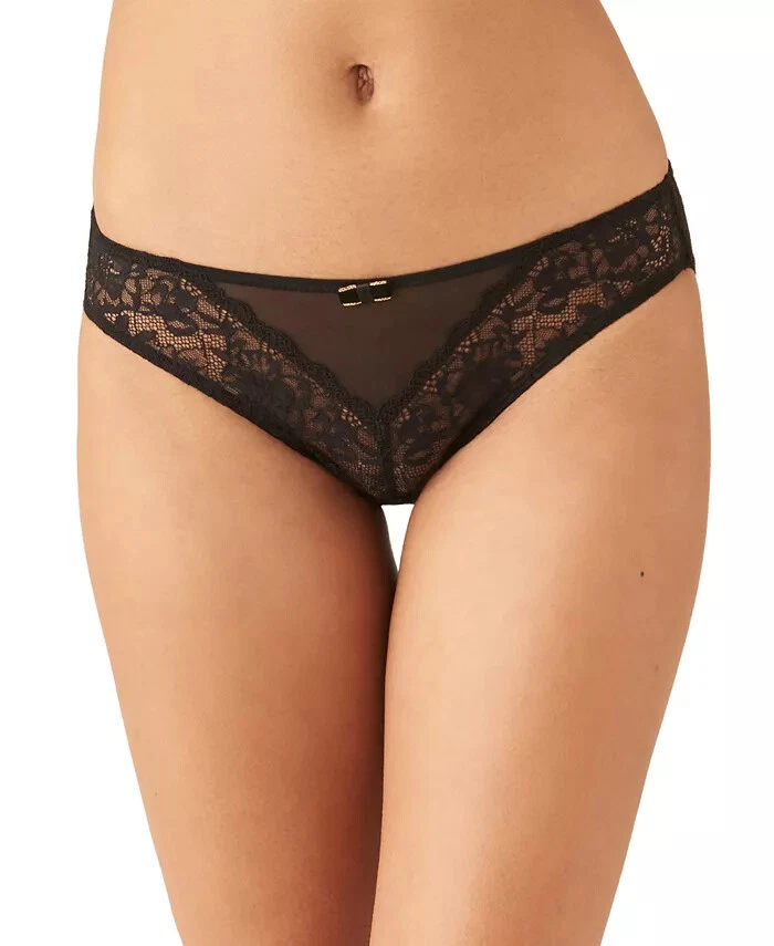 Bikini de malla de encaje para mujer B.tempt'd - negro (S) 6281 -- Foto 1 de 1