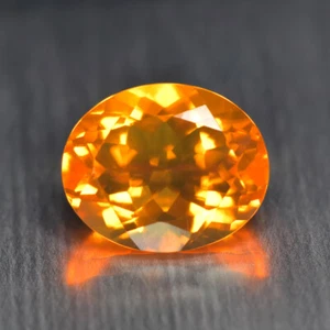 2.13Ct Oval_Beautiful Untreated "AAA" Grade Orange Fire Opal _Mexico - Picture 1 of 1