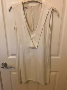 NWT Narciso Rodriguez White Knit Dress with Long Neck Piece - Size 40 - Picture 1 of 5