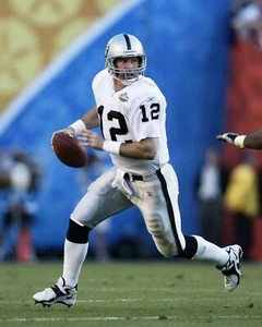 Rich Gannon Super Bowl XXXVII Running Oakland Raiders 8x10 NFL Football Photo - Picture 1 of 1