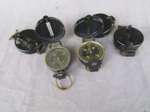 Brújula original del ejército de Estados Unidos Segunda Guerra Mundial Segunda Guerra Mundial W. & L. Brújula E. Gurley Día D Marina USMC Nam - Imagen 1 de 3