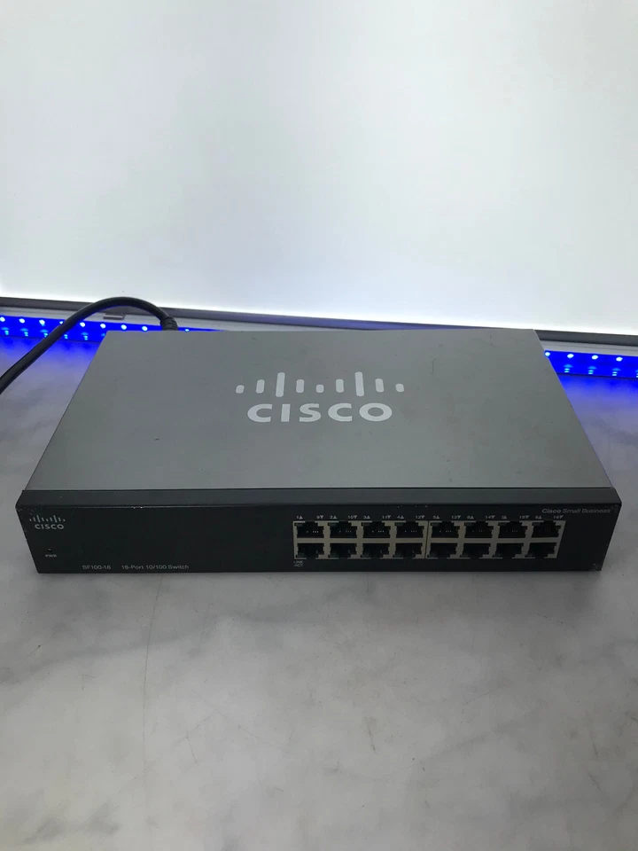 Cisco SF100-16 Industrial Ethernet Switch V2 16-Port 10/100 SF100-16 V02 #G5 - Image 1 of 1