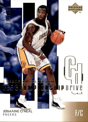 2002-03 Upper Deck Championship Drive Parallel #32 Jermaine O'Neal Card /125   - Image 1 of 2
