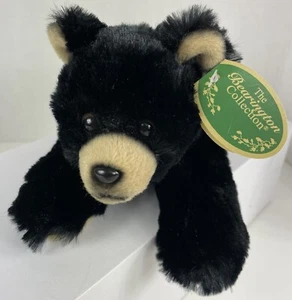 The Bearington Collection Lil Smokie Plush Black Bear Super Soft Small 9” Long - Picture 1 of 12