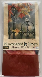 Kolibri Haven Banner 27x41 Neu im Paket Herbstszene - Bild 1 von 4