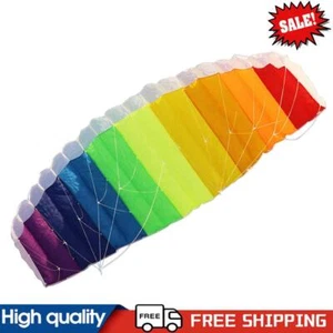Dual Line Parafoil Kite with Control Bar Line Power Braid Sailing Kites #g - Picture 1 of 12